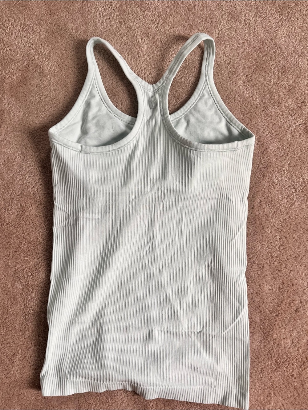 Lululemon Ribbed Racerback Tank Top - Light Green - Picture 2 of 3